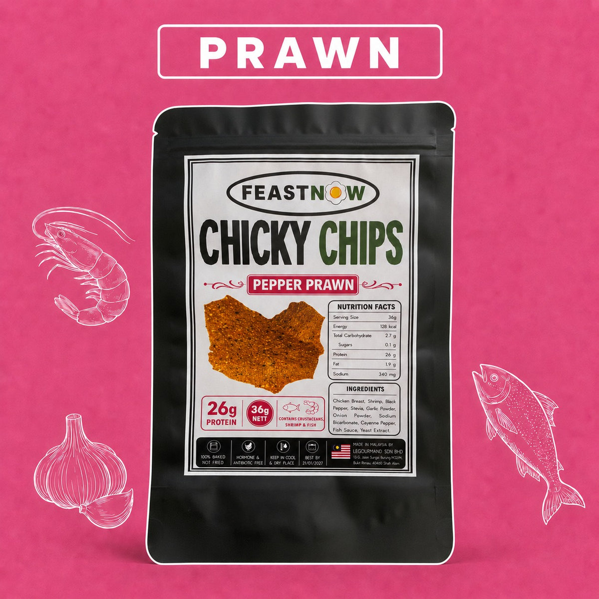Chicky Chips Pepper Prawn