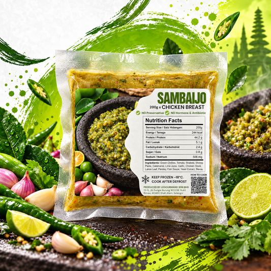 FeastNow Ready-To-Cook Sambal Ijo Marinated Chicken Breast 200g