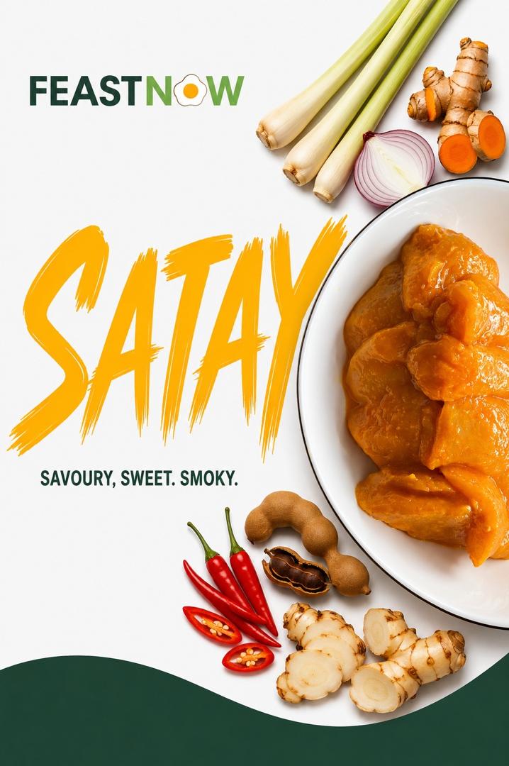 FeastNow Satay marinated chicken breast, ready to cook #Satay