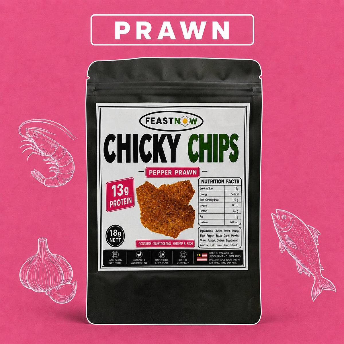 Chicky Chips Pepper Prawn