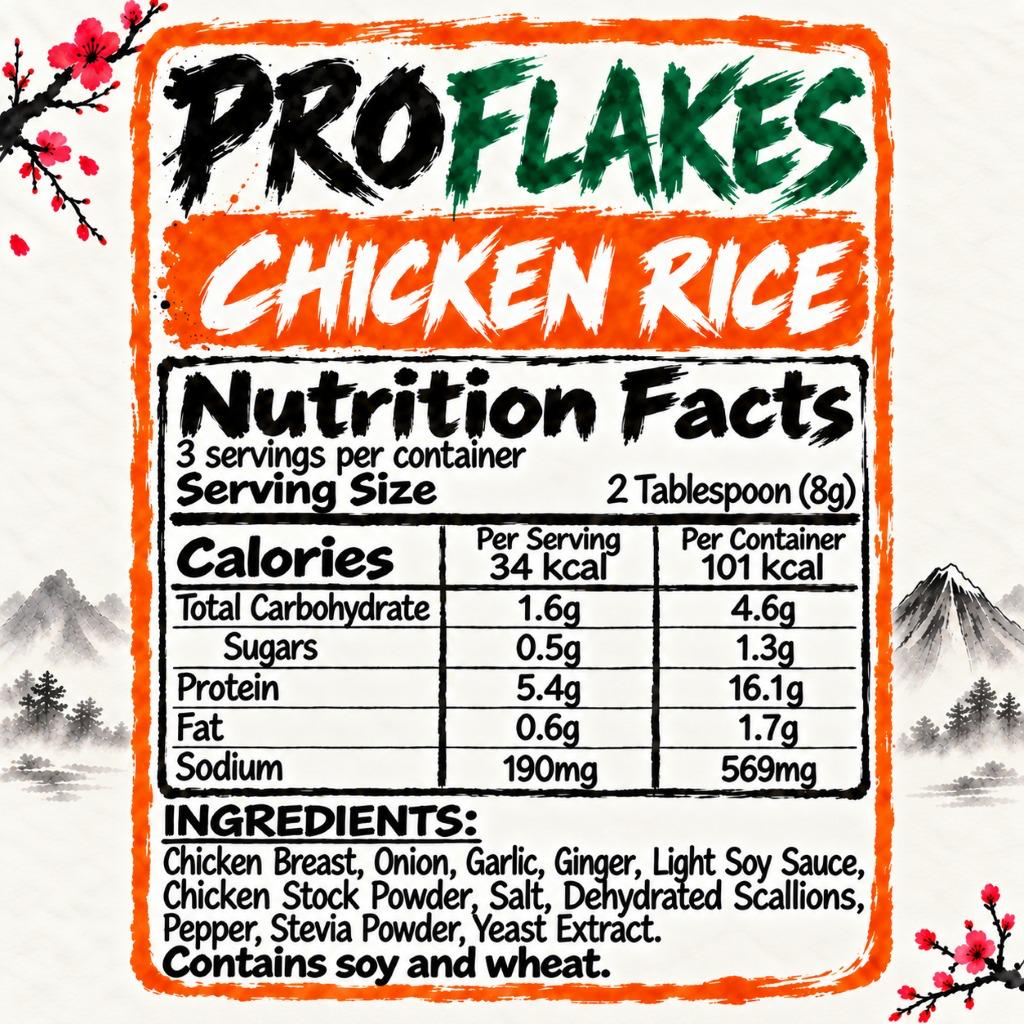 FeastNow ProFlakes Chicken Rice high-protein chicken flakes #Chicken Rice