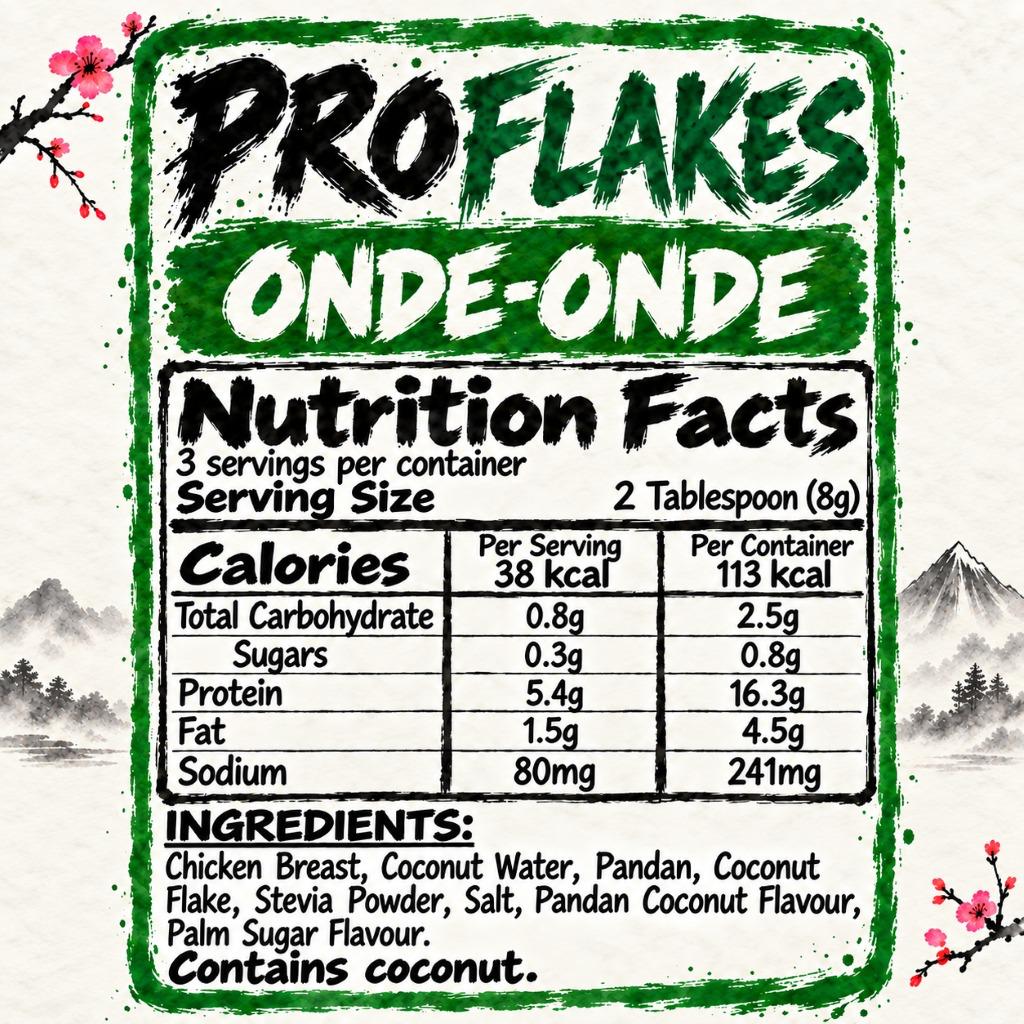 FeastNow ProFlakes Onde-Onde high-protein chicken flakes #Onde-Onde