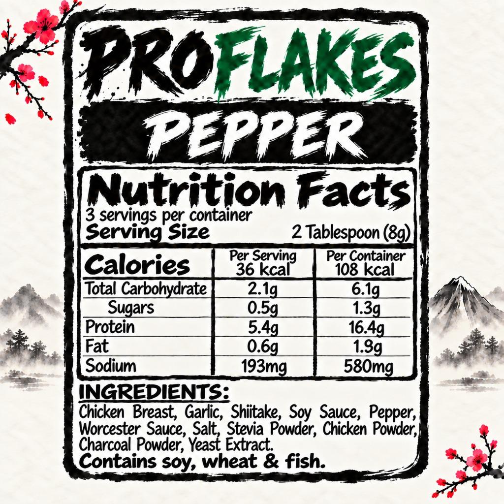 FeastNow ProFlakes Pepper high-protein chicken flakes #Pepper
