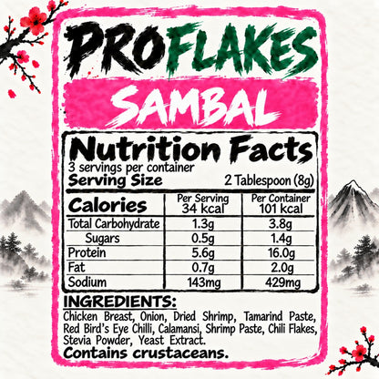 FeastNow ProFlakes Sambal high-protein chicken flakes #Sambal